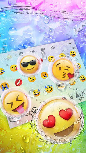 Color Water Drops Keyboard screenshot 2