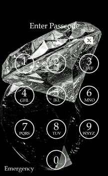 Diamond Keypad Lock Screen screenshot 2