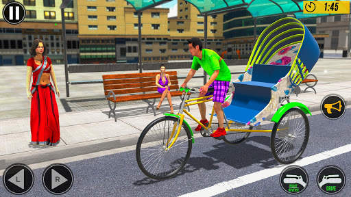 Bicycle Rickshaw Driving Games screenshot 3