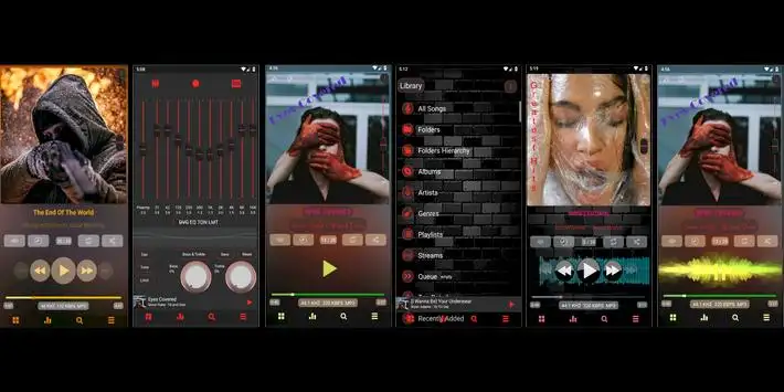 Poweramp V3 skin Yaps screenshot 3