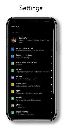 OS 13 Dark EMUI Theme screenshot 7