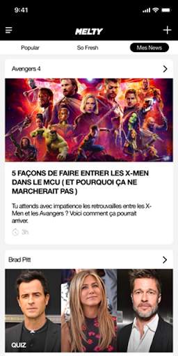 melty - Actu, Quiz et Vidéos screenshot 3