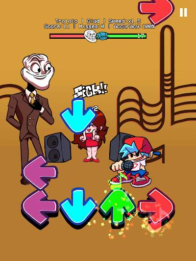Trollge FNF mod - Music arrow screenshot 1