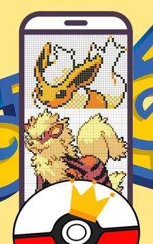 Color by Number - Pokemon coloring pages screenshot 2