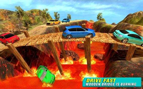 Hot Lava Walls Car Drive Sim screenshot 1