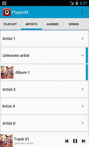 PlayerM Music Player 3 تصوير الشاشة
