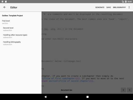 VerbTeX LaTeX Editor 6 تصوير الشاشة