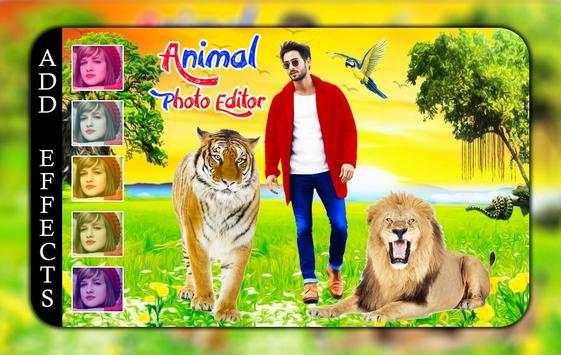 Wild Animal Photo Editor : Animal In Photo 3 تصوير الشاشة