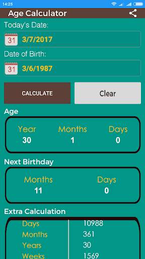 Age Calculator screenshot 3