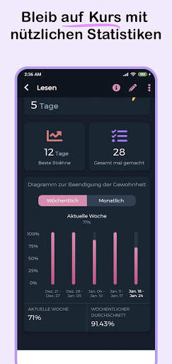 Habit360 - Gewohnheits-Tracker screenshot 4