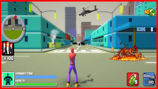 Spider Superhero & Crime City स्क्रीनशॉट 1