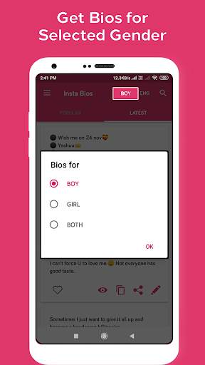 Bios Idea - Bios for Instagram - Quotes & Bios screenshot 3