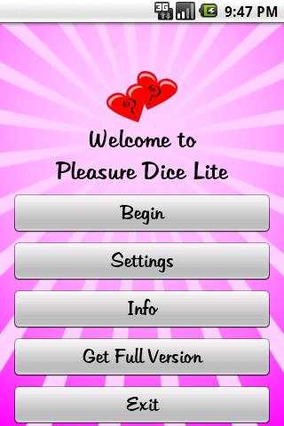 Pleasure Dice Lite screenshot 1