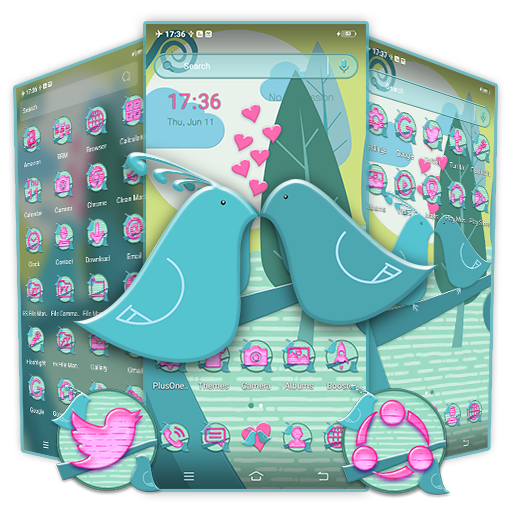 Love Birds Theme Launcher icon