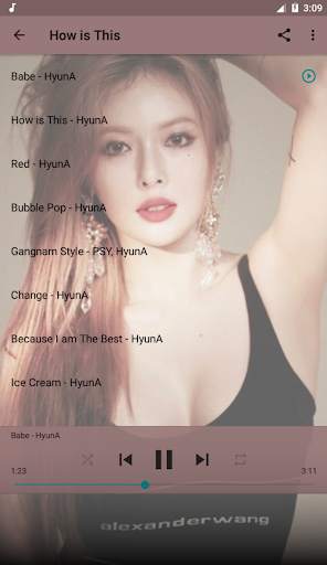 HyunA Music Of Album screenshot 1