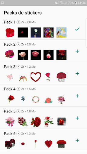 WAStickerApp: Animeted Roses Stickers For Whatsapp screenshot 1