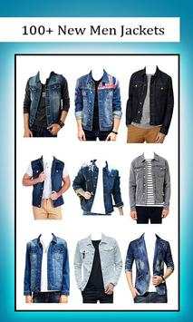 Men Denim Jeans Jackets Scarf & Caps Photo Editor screenshot 1