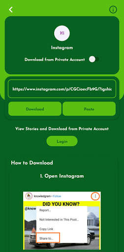 Downloadin - Unduh Video Instagram Facebook screenshot 3