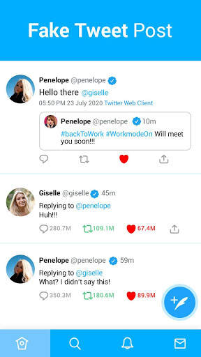 Fake Tweet Generator for Fake Tweets Prank 3 تصوير الشاشة