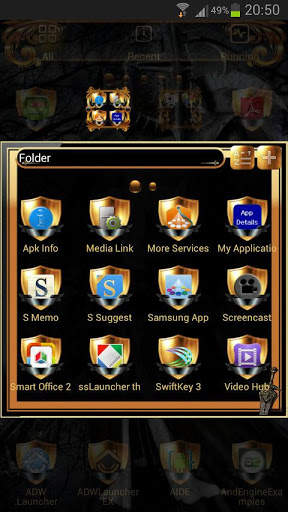 Black Knight GO Launcher Theme screenshot 4