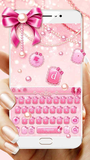 Pink pearl keyboard screenshot 1