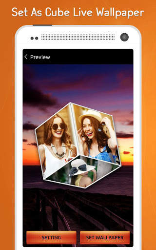 3D Cube Live Wallpaper : Photo Editor screenshot 2