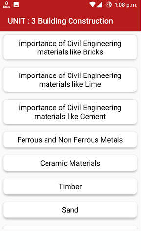 Basics Of Civil Engineering screenshot 3