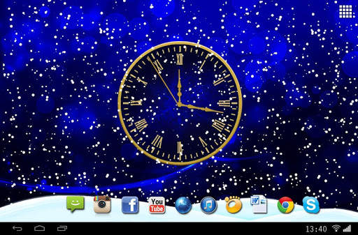 Winter Clock live wallpaper screenshot 4