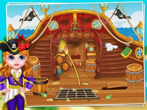 Pirate Girl Mystery - Ship Cleaning screenshot 2