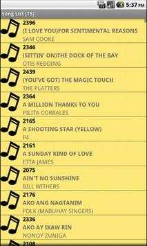 Song List [T5] screenshot 1