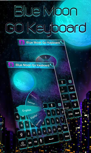 Bluemoon GO Keyboard Theme screenshot 1