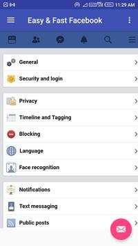 Easy & Fast Facebook screenshot 3
