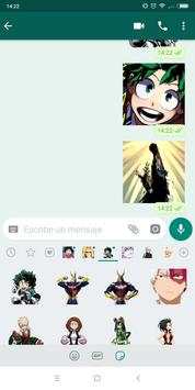 Boku no - Hero Stickers for WhatsApp screenshot 1
