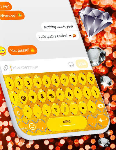 Gold Keyboard 👑 Golden Shine Themes Keyboards screenshot 6