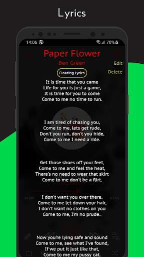 Crimson Music Player - MP3, Ly screenshot 2