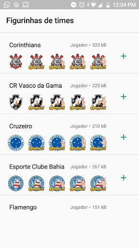 Figurinhas de times de futebol para WhatsApp ⚽ screenshot 5