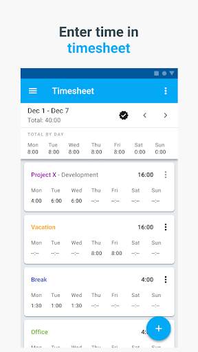 Clockify Time Tracker скриншот 4