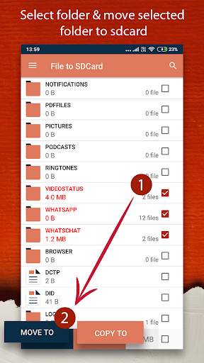 Move to SD Card : Move files to SD card & Move App screenshot 5