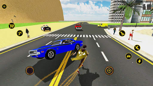 Super Speed Flying Hero Games : Rescue Survival screenshot 1