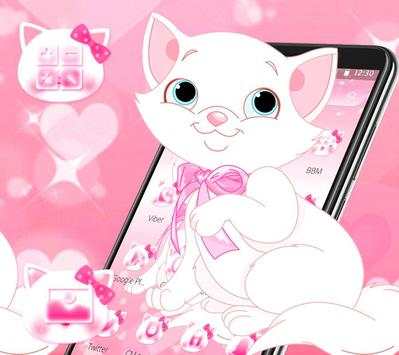 Cute Pink Cat Launcher Theme🐱 screenshot 4