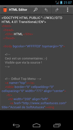 HTML Editor 2 تصوير الشاشة