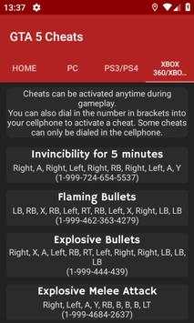 Cheat Codes for GTA 5 screenshot 3