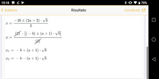 Risolvi Equazioni ed Espressioni screenshot 8