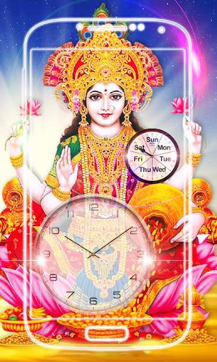 Lakshmi Devi Clock Live Wallpaper screenshot 3