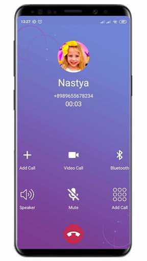 Nastya call you and Chat Simulator Prank screenshot 3