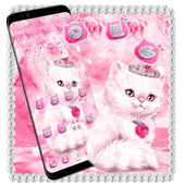 Pink furry princess kitty theme icon