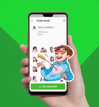 Romantic Couple Love Story WA Stickers Pack screenshot 7