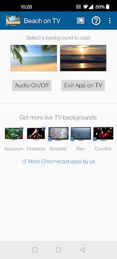 Beach on TV via Chromecast screenshot 3