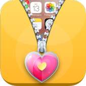 Cute Zipper lock screen wallpaper, Phone lock Free