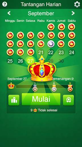 Solitaire: Tantangan Harian screenshot 1